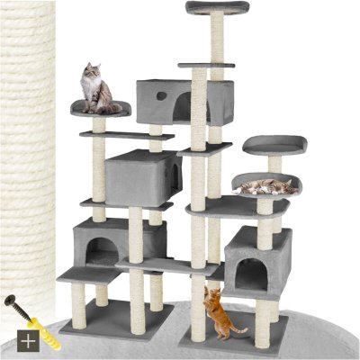TECTAKE  Arbre &agrave; Chat Entissar 214 cm - gris