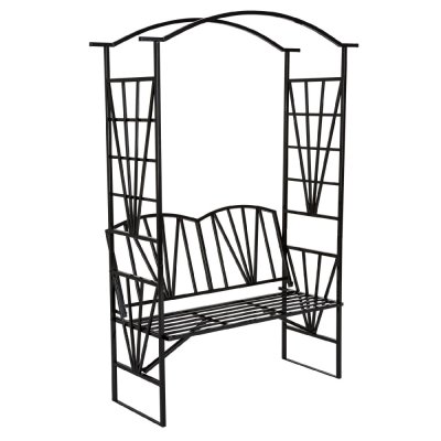 TECTAKE  arche de jardin avec banc int&eacute;gr&eacute; 400769