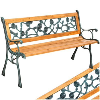 TECTAKE  banc de jardin marina 2 places 124 x 52 x 74 cm 401424