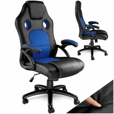 TECTAKE  Chaise gamer TYSON - noir/bleu