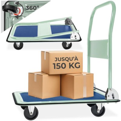 TECTAKE  Chariot de transport 150 kg