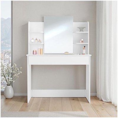 TecTake Coiffeuse CAMILLE avec miroir et rangements 
