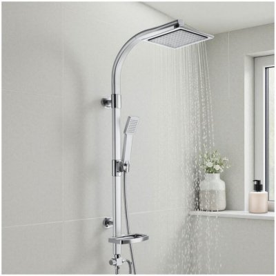 TECTAKE  Colonne de douche avec porte savon 