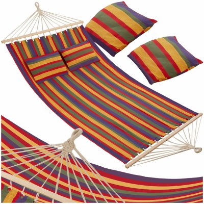 TECTAKE  hamac double eden - avec des rayures color&eacute;es 403568