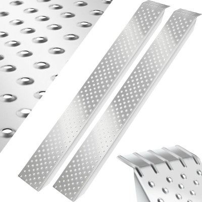 TECTAKE  Rampes d'acc&egrave;s Sven, lot de 2, 400 kg de capacit&eacute; de poids et antid&eacute;rapantes