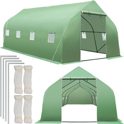 TECTAKE  Serre tunnel 18 m&sup2; 600x300x205cm
