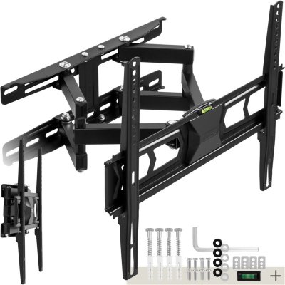 NO BRAND TECTAKE Support Mural TV Orientable et Inclinable pour Ecran 32"" - 55"" Noir