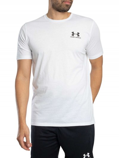 UNDER ARMOUR Tee Shirt Manches Courtes  Ua M Sportstyle Lc Ss Blanc