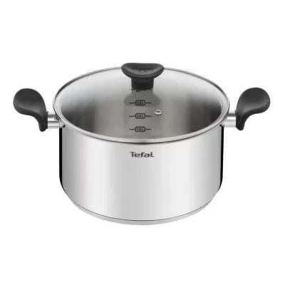 TEFAL  - Faitout inox 24cm avec couvercle e3084604 - inox