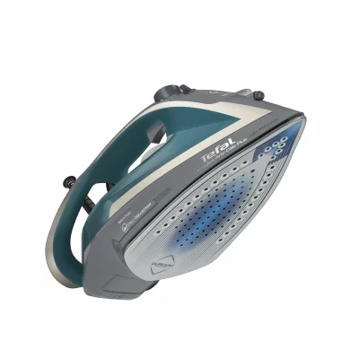TEFAL  FV6842 Ultragliss Anticalcaire Plus Fer &agrave; Vapeur, Turquoise/Gris