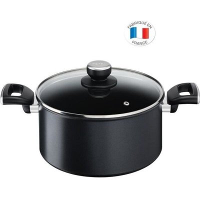 TEFAL  G2554602 UNLIMITED Faitout 24 cm (5 L) + couvercle verre