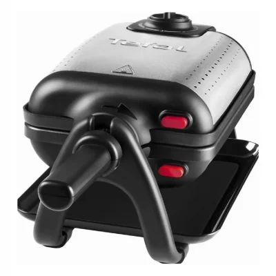 TEFAL  Gaufrier 4 en 1 Noir/Inox gaufr&eacute;