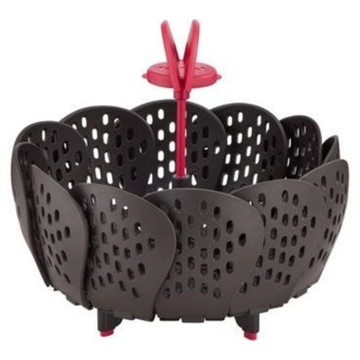 TEFAL  INGENIO Panier vapeur K2071614 noir et rouge