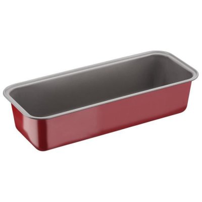 TEFAL  Moule &agrave; cake Delibake en acier - &Oslash; 30 cm - Rouge et gris