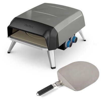 TEFAL T&eacute;fal Pizza Pronto, Four &agrave; pizza maison, Four &agrave; pizza exclusivement &agrave; Gaz, Pierre rotative &agrave; 360&deg;
