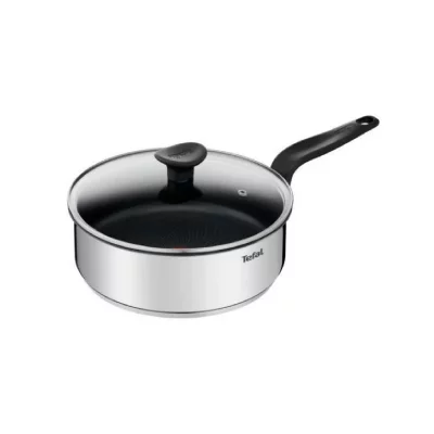 TEFAL  - Sauteuse inox 24cm + couvercle e3093204 - argent