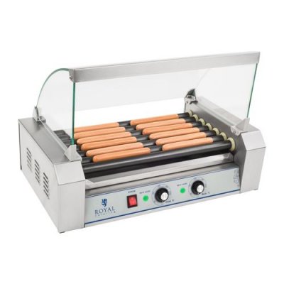 HELLOSHOP26 T&eacute;flon 12 saucisses 1400 watts verre tremp&eacute; acier inoxydable