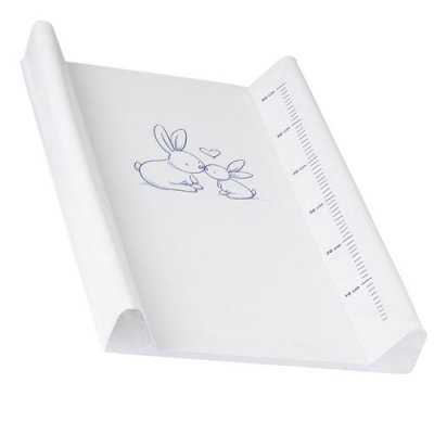 TEGA BABY  Matelas plan &agrave; langer luxe pour b&eacute;b&eacute; 48 X 70 cm Blanc Lapin