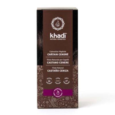 KHADI Teinture brune  Ash 100% v&eacute;g&eacute;tale 100g