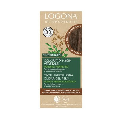LOGONA Teinture colorante v&eacute;g&eacute;tale marron chocolat (Chocolate Brown) 100 g