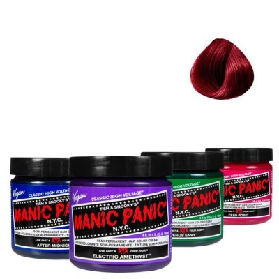 MANIC PANIC Teinture pour cheveux coloration semi-permanente 118ml - Vampire Red