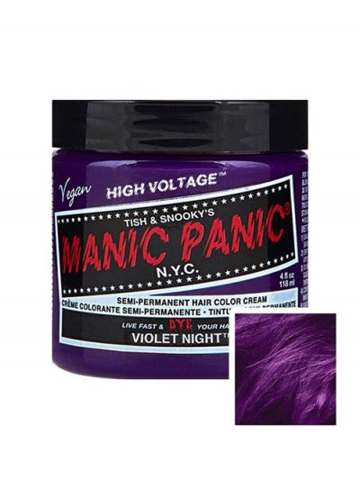 MANIC PANIC Teinture pour cheveux coloration semi-permanente 118ml Violet Night