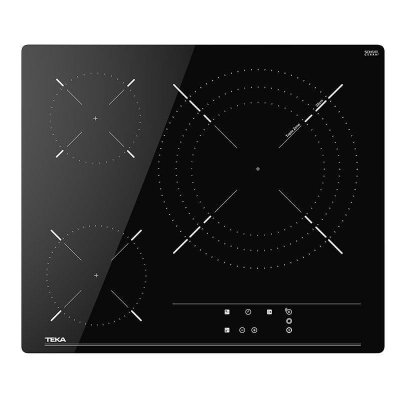 TEKA  TBC63632TTCBK Plaque Vitroc&eacute;ramique 3 Zones 60cm Noir