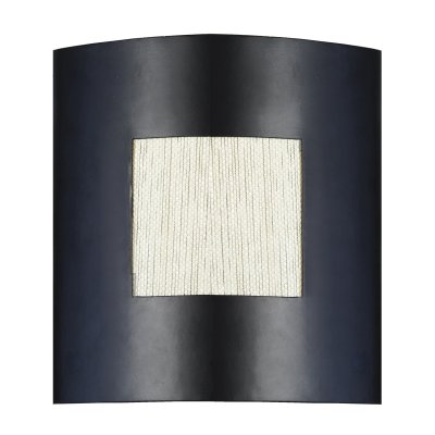 TOSEL TELAS - Applique carr&eacute; m&eacute;tal noir
