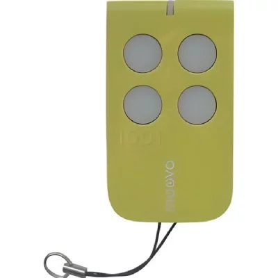 MOOVO T&eacute;l&eacute;commande 4 touches pour motorisation de portail (Vert) - 