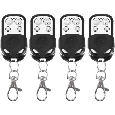 HDME T&eacute;l&eacute;commande 4PCS universelle clonage sans fil fob cl&eacute; pour porte de garage 433MHZ jolly