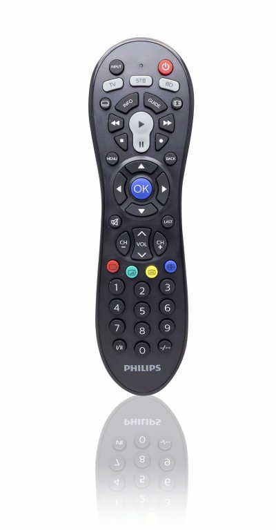 PHILIPS T&eacute;l&eacute;commande universelle 3 en 1  SRP3013/10 Noir
