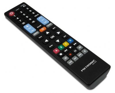 METRONIC T&eacute;l&eacute;commande universelle 5 en 1  pour t&eacute;l&eacute;viseur - Noir - Neuf