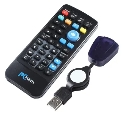 YONIS T&eacute;l&eacute;commande Universelle Ordinateur Portable Contr&ocirc;le Pc Distance Infrarouge USB 
