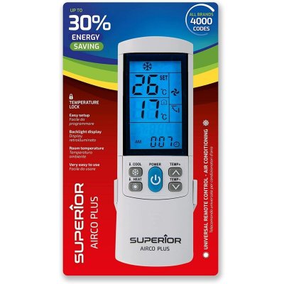 SUPERIOR ELECTRONICS T&eacute;l&eacute;commande universelle pour climatiseurs airco plus - 4000 codes