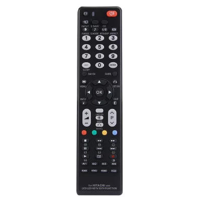 YONIS T&eacute;l&eacute;commande Universelle T&eacute;l&eacute;vision Hitachi LEDtv Lcdtv HDtv 3Dtv Piles Aaa Noir 