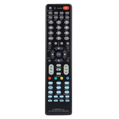 YONIS T&eacute;l&eacute;commande Universelle T&eacute;l&eacute;vision Konka LEDtv Lcdtv HDtv 3Dtv Piles Aaa Noir 