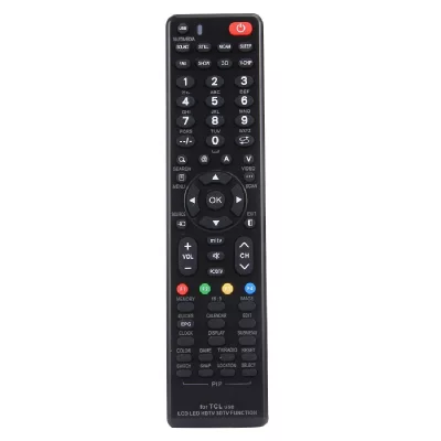 YONIS T&eacute;l&eacute;commande Universelle T&eacute;l&eacute;vision Tcl LEDtv Lcdtv HDtv 3Dtv Piles Aaa Noir 