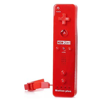 GENERIQUE T&eacute;l&eacute;commande Wiimote Plus (Avec Motion Plus) Pour Nintendo Wii Et Wii U - Rouge