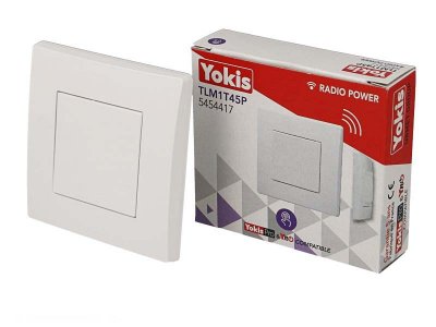 YOKIS T&eacute;l&eacute;commandes murales micromodules radio power 1 canal - TLM1T45P