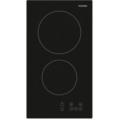 TELEFUNKEN  - domino vitroc&eacute;ramique 30cm 3000w noir tkdv2t - TKDV2T