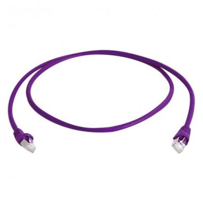 TELEGARTNER Teleg&auml;rtner C&acirc;ble de raccordement r&eacute;seau informatique RJ45 L00000A0237 CAT 6a S/FTP violet 25.00 cm