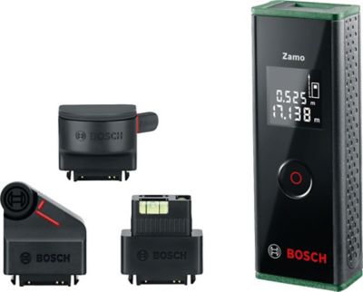 BOSCH T&eacute;l&eacute;m&egrave;tre laser Zamo avec set de 3 adaptateurs