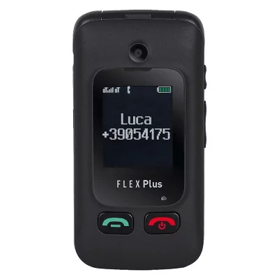 TREVI T&eacute;l&eacute;phone &agrave; clapet senior  Flex plus 55 Noir