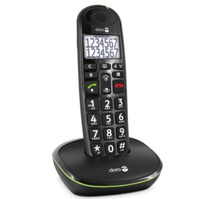 DORO telephone fixe  PhoneEasy 110 Noir