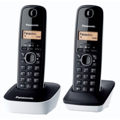 PANASONIC T&eacute;l&eacute;phone fixe  KX-TG1612SP1 Noir Blanc -  -