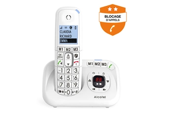 ALCATEL T&eacute;l&eacute;phone fixe sans fil  XL785 Voice Blanc