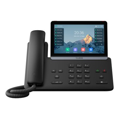 YEALINK T&eacute;l&eacute;phone Ip  Sip-t87w Wi-fi Poe Noir