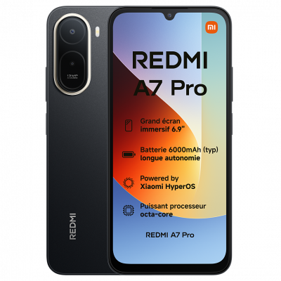 XIAOMI T&eacute;l&eacute;phone mobile -  - REDMI A7 Pro - 4 Go RAM - 128 Go - Noir