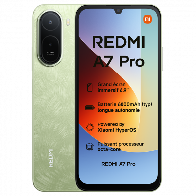 XIAOMI T&eacute;l&eacute;phone mobile -  - REDMI A7 Pro - Vert - 4 Go RAM - 128 Go