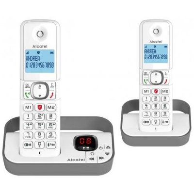 ALCATEL T&eacute;l&eacute;phone sans fil  F860 VOICE DUO gris